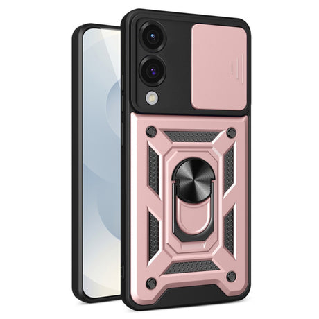 Husa de protectie Techsuit CamShield Series compatibil cu Samsung Galaxy S25 Edge, Roz Auriu