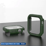 Folie de protectie smartwatch Lito Watch Armor 360 Case + Screen Protector compatibil cu Apple Watch 1 / 2 / 3 (38mm), Verde
