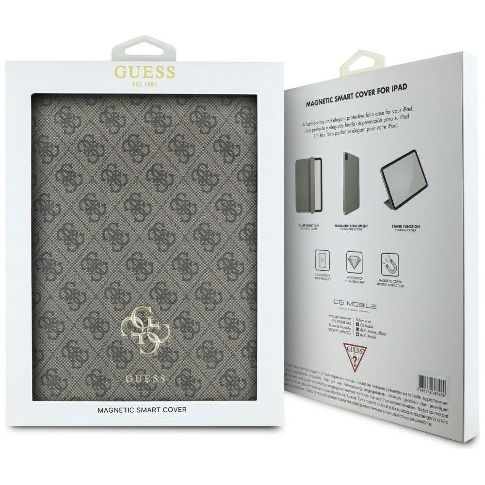 Husa de protectie tableta Guess Magnetic 4G Big Logo (GUFC13RM24PS4SGW) compatibil cu iPad Air 13 (2024) / Air 13 (2025) / Air 13 (2026), Maro