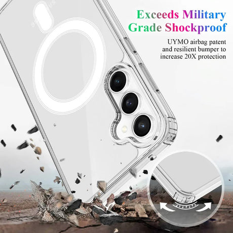 Husa de protectie Techsuit MagSafe Pro compatibil cu Samsung Galaxy S24, Transparent