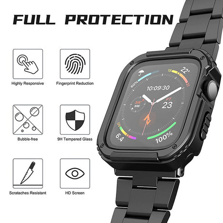 Folie de protectie smartwatch Lito Watch Armor 360 Case + Screen Protector compatibil cu Apple Watch 1 / 2 / 3 (42mm), Verde
