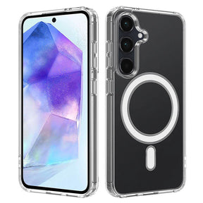 Husa de protectie Techsuit MagSafe Pro compatibil cu Samsung Galaxy A55 5G, Transparent