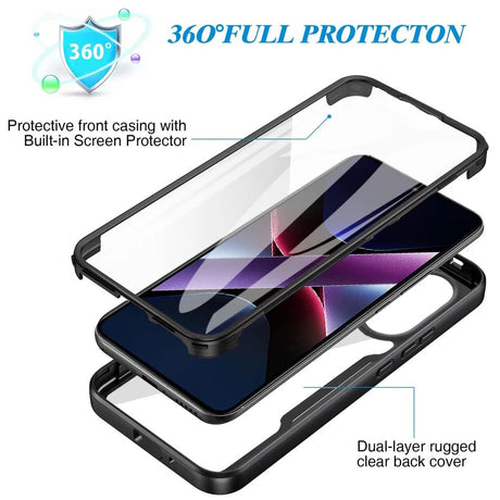 Folie de protectie Techsuit ColorVerse 360 Series + compatibil cu Xiaomi Poco X7 Pro, Mov