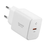 Incarcator Spigen Essential EE201EU (ACH08701), Type-C, GaN, Fast Charging, PD20W, Quantum Boost, Alb