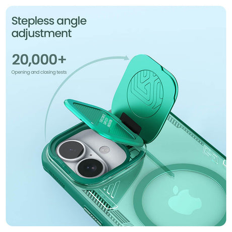Husa de protectie Nillkin Iceblade Prop Magnetic (without Camera Cutout) compatibil cu iPhone 16 Plus, Verde