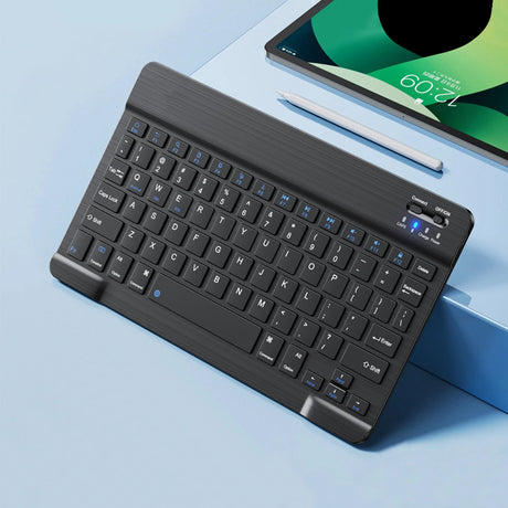 Tastatura/Mouse Techsuit Wireless Keyboard AirKeys (WK1), for Android, Windows, iOS, Bluetooth, 3 Brightness Levels, 7 colors, Type-C, Negru