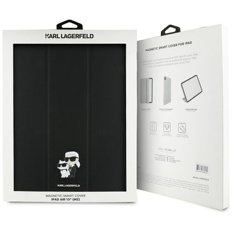 Husa de protectie tableta Karl Lagerfeld Saffiano Magnetic Karl &Choupette (KLFC13RM24SAKCK) compatibil cu iPad Air 13 (2024 / 2025 / 2026), Negru