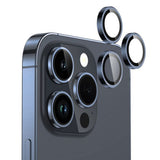 Folie de protectie Lito S+ Camera Glass compatibil cu iPhone 15 Pro / iPhone 15 Pro Max, Albastru Titanium