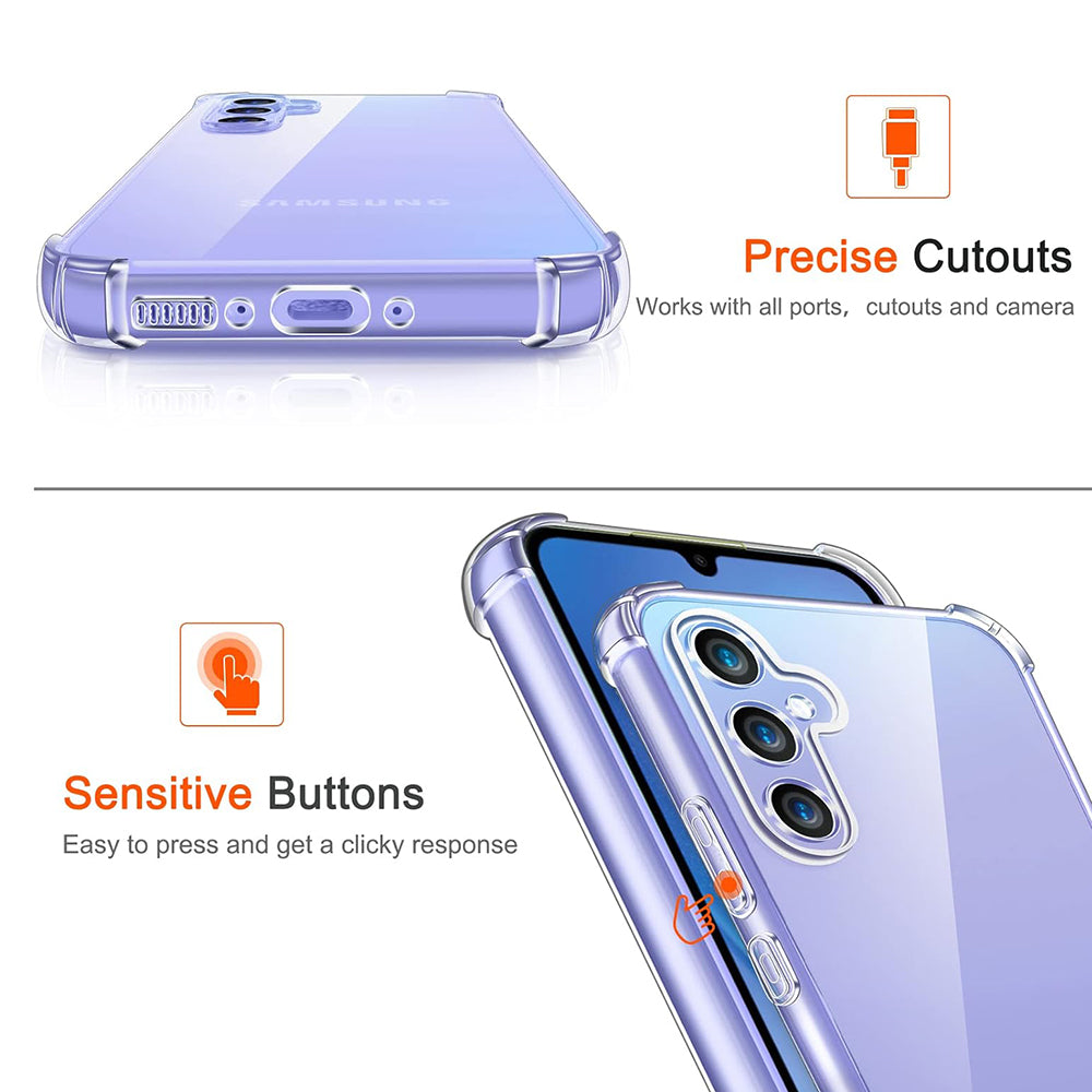 Husa de protectie Techsuit Shockproof Clear Silicone compatibil cu Realme C75, Transparent