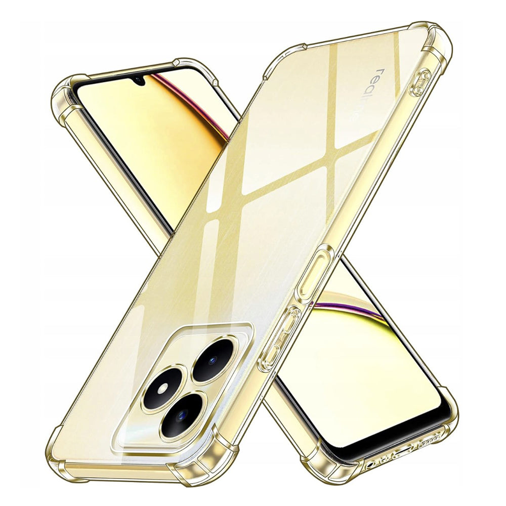 Husa de protectie Techsuit Shockproof Clear Silicone compatibil cu Realme C51 / Note 50, Transparent