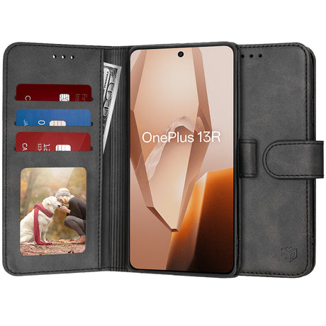 Husa de protectie Techsuit Diary Book compatibil cu OnePlus 13R, Negru