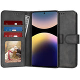 Husa de protectie Techsuit Diary Book compatibil cu Xiaomi Redmi Note 14 Pro 4G, Negru