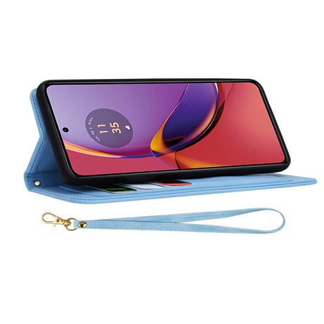 Husa de protectie Techsuit FlipCraft compatibil cu Motorola Moto G84, Vibrant Blue