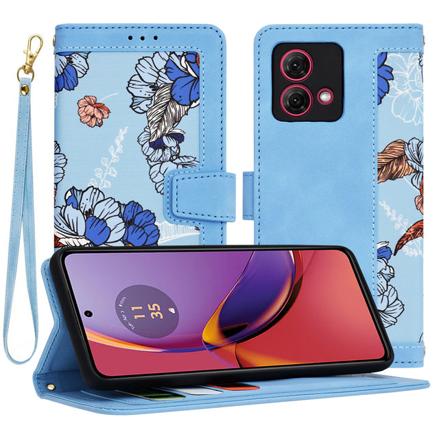 Husa de protectie Techsuit FlipCraft compatibil cu Motorola Moto G84, Vibrant Blue