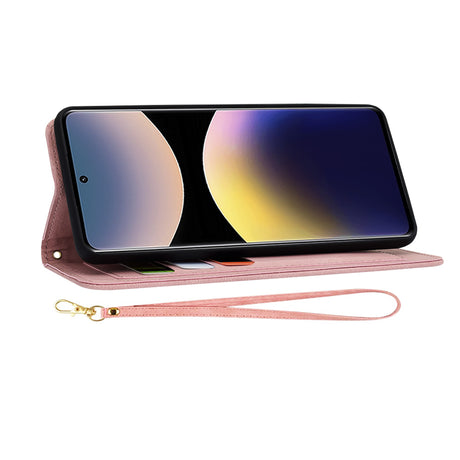 Husa de protectie Techsuit FlipCraft compatibil cu Xiaomi Redmi Note 14 Pro 4G, Sweetheart Pink