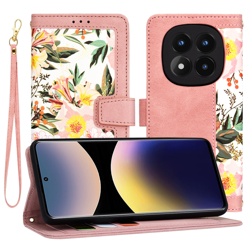 Husa de protectie Techsuit FlipCraft compatibil cu Xiaomi Redmi Note 14 Pro 4G, Sweetheart Pink