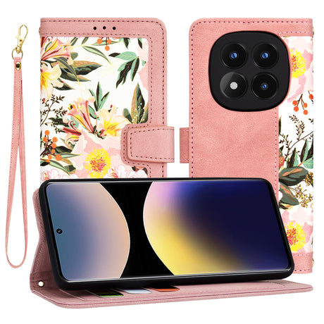 Husa de protectie Techsuit FlipCraft compatibil cu Xiaomi Redmi Note 14 Pro 4G, Sweetheart Pink