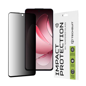 Folie de protectie Techsuit 111D Privacy Full Glue compatibil cu Oppo Reno13 F 4G / Reno13 F 5G / Reno13 FS 5G, Negru