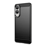 Husa de protectie Techsuit Carbon Silicone compatibil cu Samsung Galaxy S25 Edge, Negru