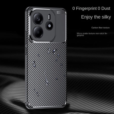 Husa de protectie Techsuit CarbonFiber compatibil cu Xiaomi Redmi Note 14 5G, Negru
