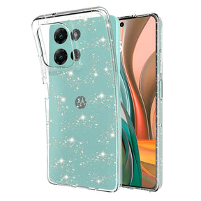 Husa de protectie Techsuit SparkleSkin Series compatibil cu Motorola Moto G75, Transparent