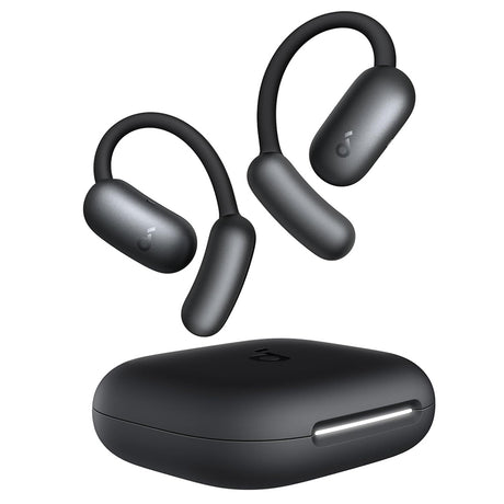 Casti Anker SoundCore AeroFit 2 (A3874G11), for Sport, with Microphone, Bluetooth, Waterproof, Hi-Res, Negru