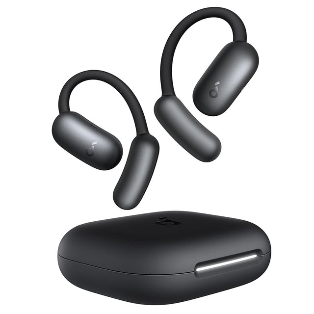 Casti Anker SoundCore AeroFit 2 (A3874G11), for Sport, with Microphone, Bluetooth, Waterproof, Hi-Res, Negru