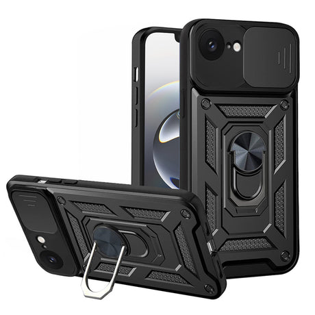 Husa de protectie Techsuit CamShield Series compatibil cu iPhone 16e / iPhone 17e, Negru