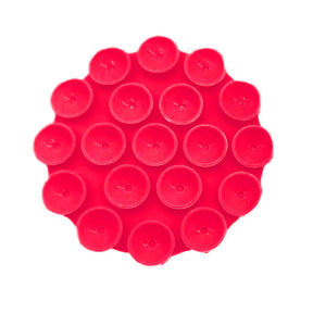 Suport Techsuit Phone (SR-CUP), Suction Pad for Selfies, Silicone, Adhesive Mount, Round Shape, Rosu