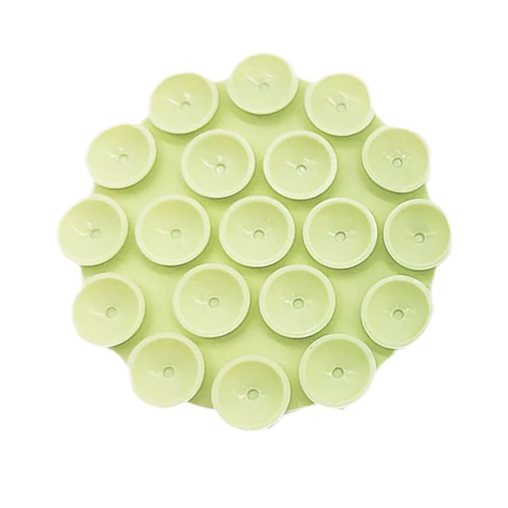 Suport Techsuit Phone (SG-CUP), Suction Pad for Selfies, Silicone, Adhesive Mount, Round Shape, Verde