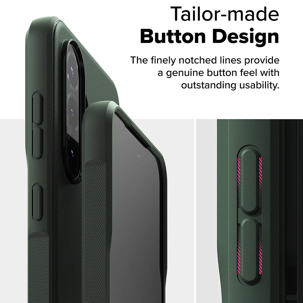 Husa de protectie Ringke Onyx compatibil cu Samsung Galaxy A36 5G / A56 5G, Verde Inchis