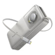 Baterie externa Baseus Free2Pull (P10073700843-00), with Retractable USB-C Cable, Type-C, Display, 20000mAh, 65W, 0.7m, Gri