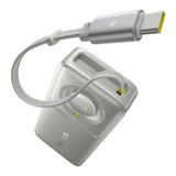 Baterie externa Baseus Free2Pull (P10073701843-00), with Retractable USB-C Cable, Type-C, Display, 10000mAh, 30W, 0.7m, Gri