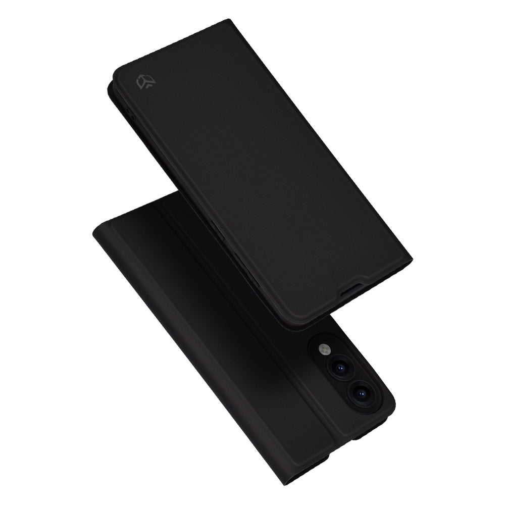 Husa de protectie Techsuit Magskin Book compatibil cu Samsung Galaxy S25 Edge, Negru