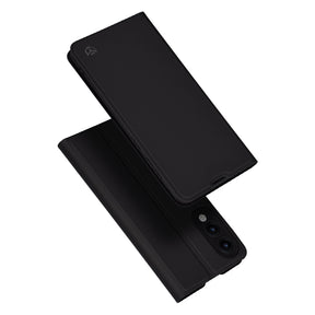 Husa de protectie Techsuit Magskin Book compatibil cu Samsung Galaxy S25 Edge, Negru