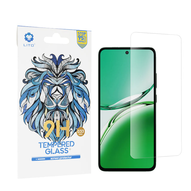 Folie de protectie Lito 2.5D Classic Glass compatibil cu Oppo Reno12 F 4G, Transparent