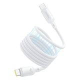 Cablu Baseus PicoGo (P10376800211-00), Magnetic, Type-C to Type-C, 240W, Fast Charging, 480Mbps, Silicone, 1m, Alb