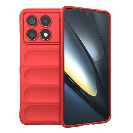 Husa de protectie Techsuit Magic Shield compatibil cu Xiaomi Poco F6 Pro, Rosu