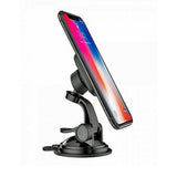Suport Techsuit MagGrip (S6), for Dashboard, Magnetic Grip, 360° Rotation, Suction Cup, 2 Metal Plates, Negru /Red