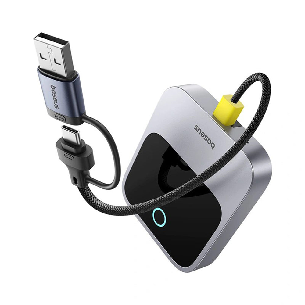 Gadget Baseus CarPlay Adapter Safe Journey Series (C10745100813-00), with USB-C to USB Cable, Bluetooth 5.0, Voice Control, Gri