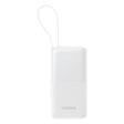 Baterie externa Baseus Bipow 2 (P10077101213-00), with Built-in USB-C Cable, Type-C, USB, Smart Display, 10000mAh, 20W, Alb