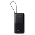 Baterie externa Baseus Bipow 2 (P10077101113-01), with Built-in USB-C Cable, Type-C, USB, Smart Display, 20000mAh, 20W, Negru