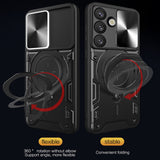 Husa de protectie Techsuit CamGuard Pro compatibil cu Samsung Galaxy S25 Edge, Rosu