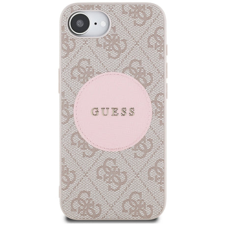 Husa de protectie Guess 4G Circle Classic Logo MagSafe (GUHMPSE4P4PGRSGP) compatibil cu iPhone 16e / iPhone 17e, Roz