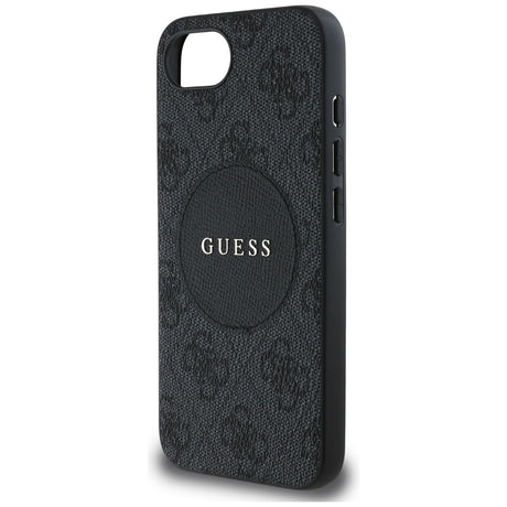 Husa de protectie Guess 4G Circle Classic Logo MagSafe (GUHMPSE4P4PGRSGK) compatibil cu iPhone 16e / iPhone 17e, Negru