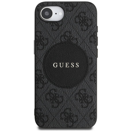 Husa de protectie Guess 4G Circle Classic Logo MagSafe (GUHMPSE4P4PGRSGK) compatibil cu iPhone 16e / iPhone 17e, Negru