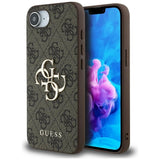 Husa de protectie Guess Hardcase 4G Big Logo (GUHCPSE44GMGBR) compatibil cu iPhone 16e / iPhone 17e, Maro
