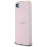 Husa de protectie Guess Grained Gold Ring MagSafe (GUHMPSE4PGHSMMP) compatibil cu iPhone 16e / iPhone 17e, Roz
