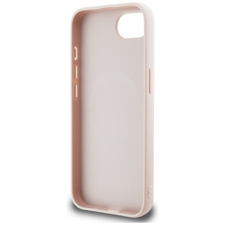 Husa de protectie Guess Hardcase 4G Script Logo (GUHMPSE4HG4SHP) compatibil cu iPhone 16e / iPhone 17e, Roz