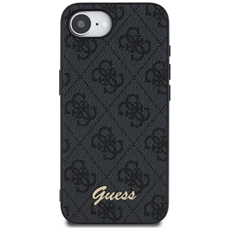 Husa de protectie Guess Hardcase 4G Script Logo (GUHMPSE4HG4SHK) compatibil cu iPhone 16e / iPhone 17e, Negru